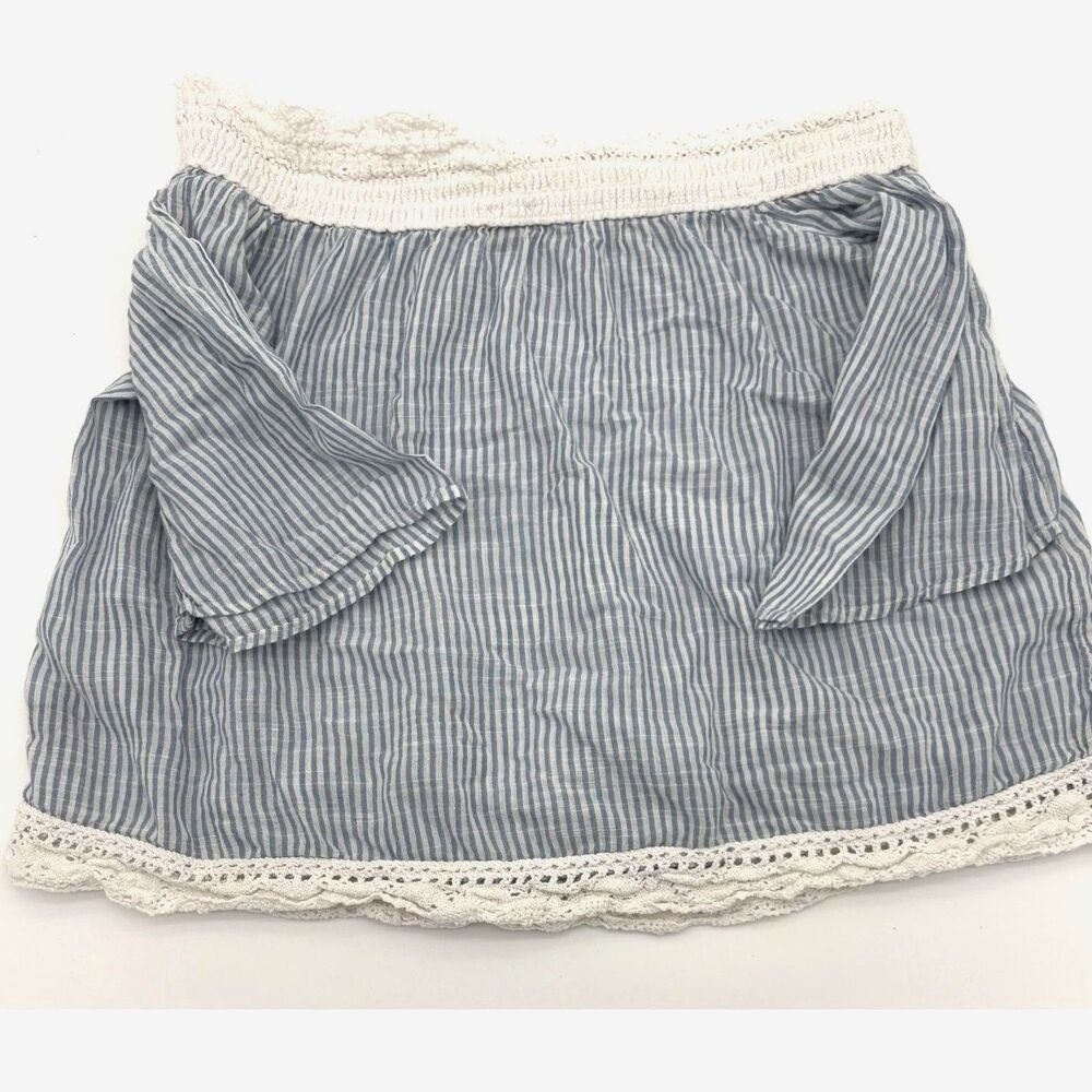 Women's Aerie Seersucker Linen Shirt, Size XS
